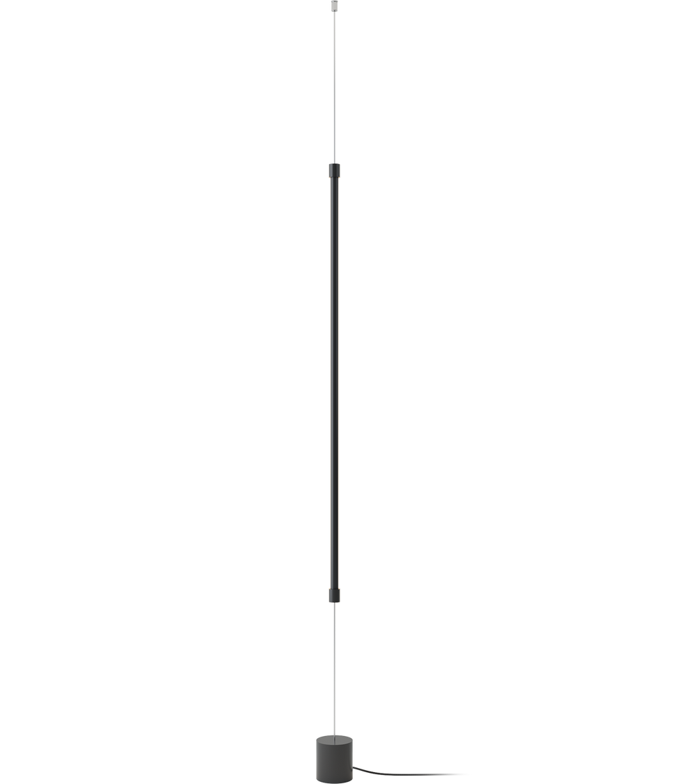 Robin :: René Stehleuchte, schwarz, Schirmhöhe 120 cm