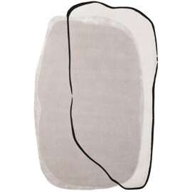 Carpet Decor :: Spot asymmetrical beige rug with wool, handmade