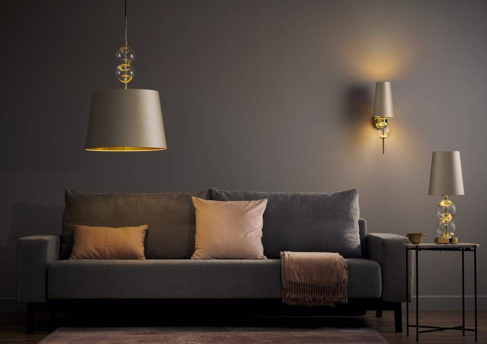 Kaspa :: Tischlampe aus Glas Coco Höhe 54 cm gold