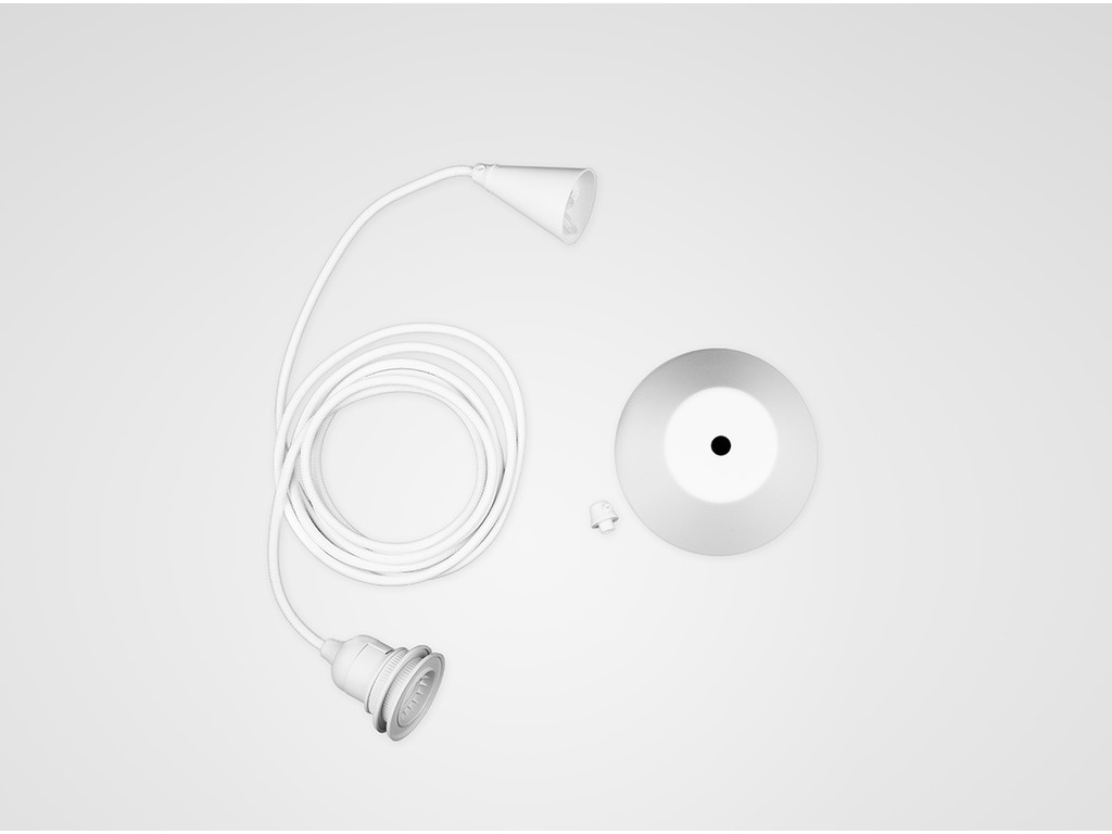 Petite Friture :: Hängelampe aus Metall Vertigo Durchmesser 200 cm weiß