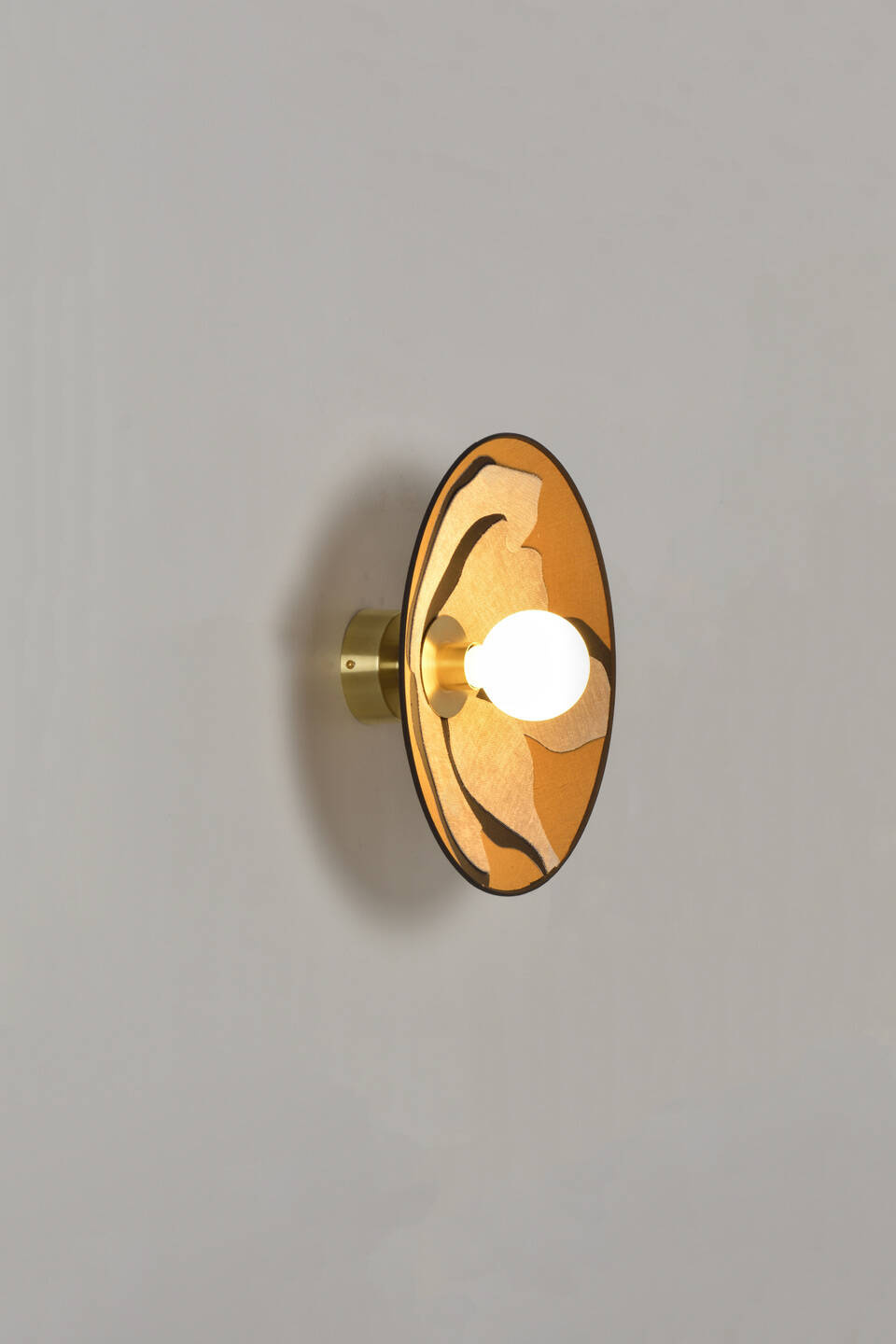 Market Set :: Lampa ścienna / kinkiet Sonia Laudet D40 śr. 40 cm musztardowo-beżowy