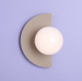 Artera :: Lampa ścienna / kinkiet Loop szer. 20 cm beżowy