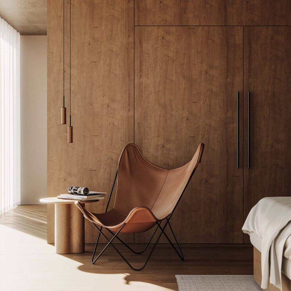 Aromas :: Tura Hängeleuchte, Durchmesser 4,2 cm, lederbezogener Lampenschirm