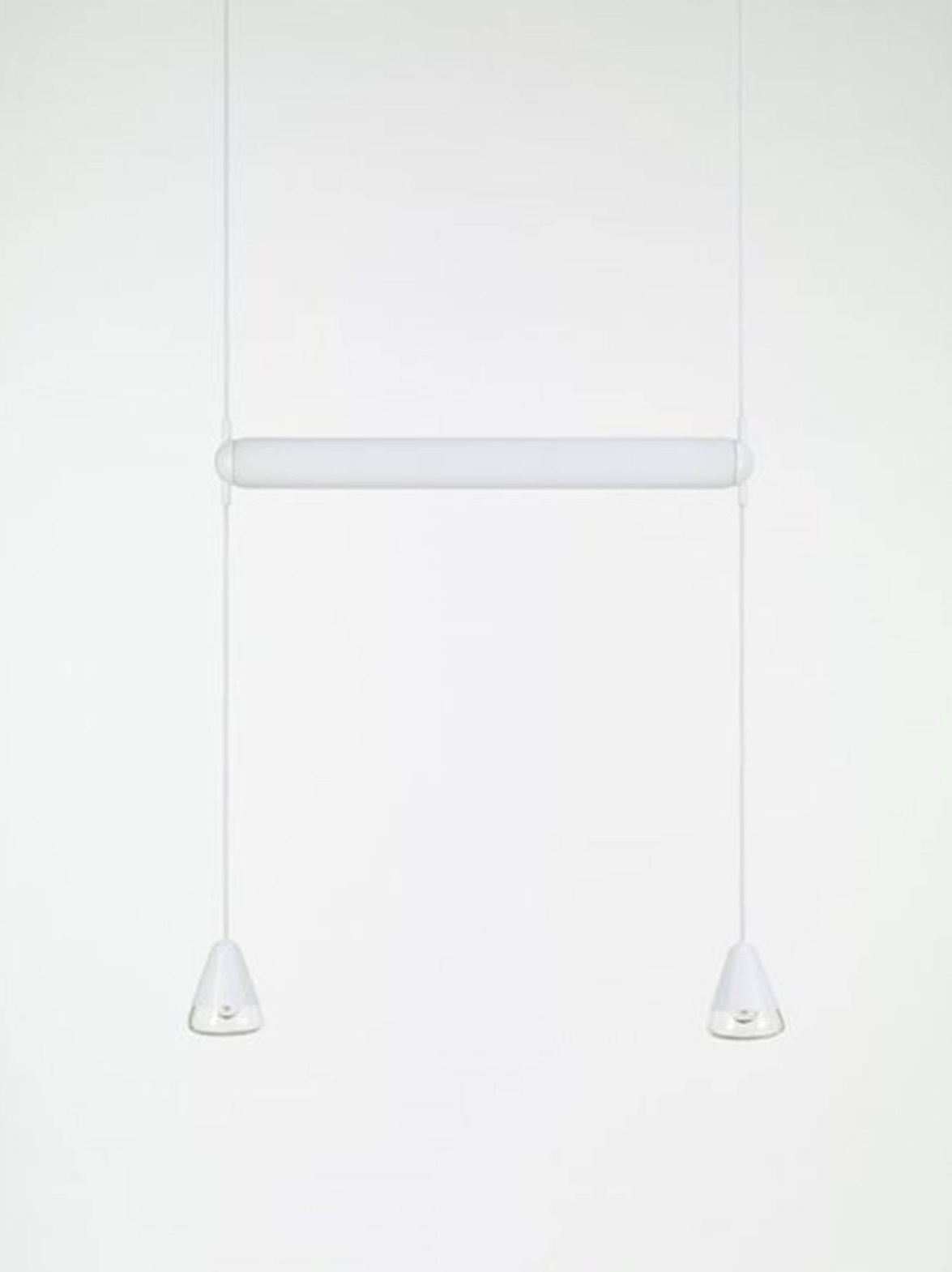 Brokis :: Hängelampe aus Glas Puro Single Horizontal Breite 83 cm weiß