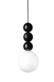 LOFTLIGHT :: Bola Bola Hängelampe, schwarz-weiß, Höhe 36 cm