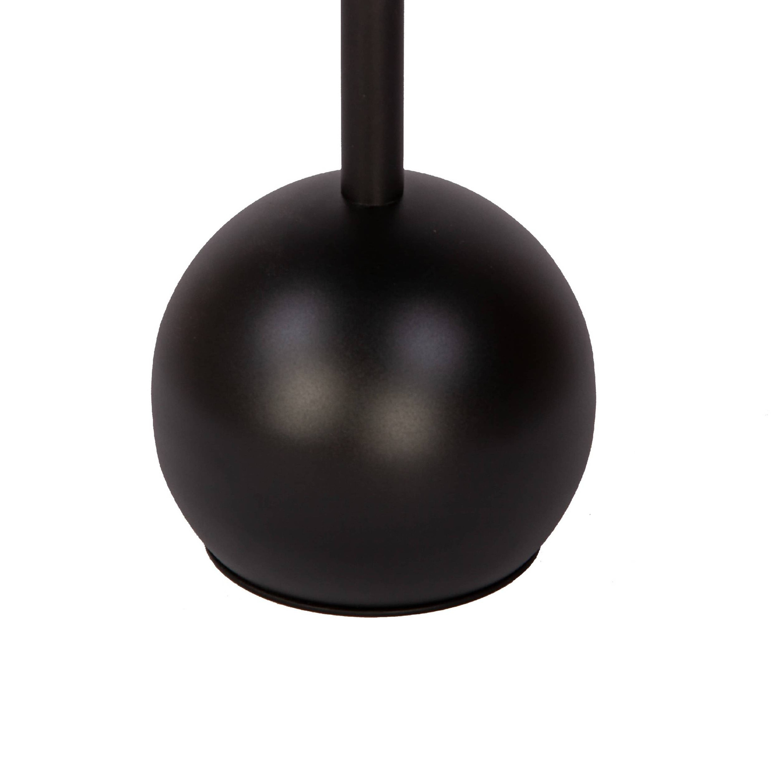 Nordifra :: Boll 500 Tisch aus schwarzem Metall, Breite 45 cm, Platte aus schwarzem Eichenfurnier