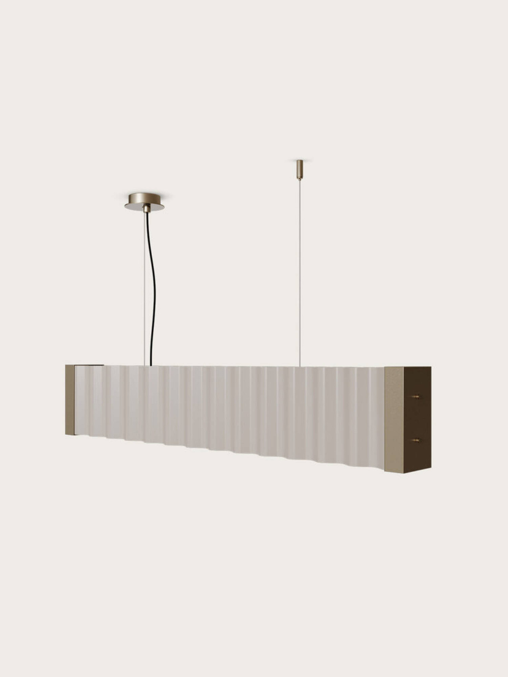 Aromas :: Nosa Hängeleuchte, Breite 105 cm, schwarz-weiß