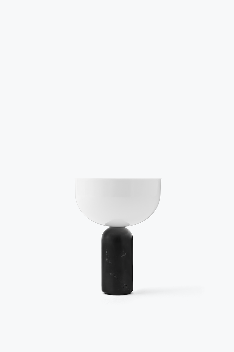 New Works :: Kizu table lamp, portable, marble base, black, height 24 cm