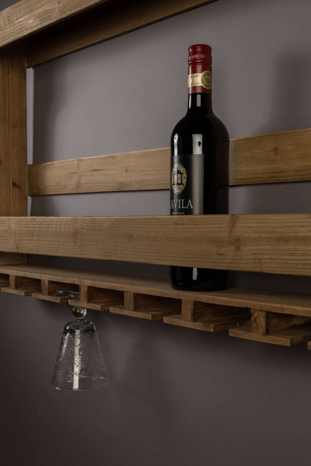 Dutchbone :: Wandregal/Schrank im Industriestil Tres, braun, Breite 80 cm