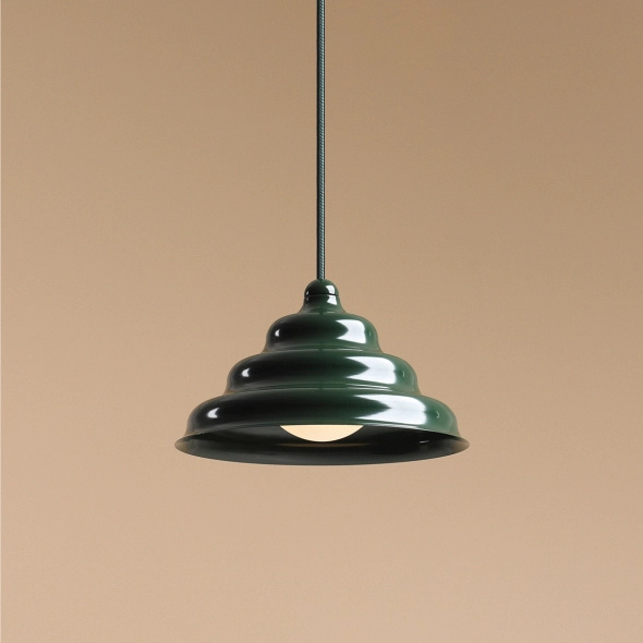 Artera :: Green Wave hanging lamp, size M, diameter 23 cm