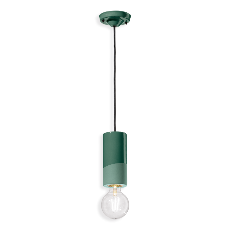 Ferroluce :: Pi hanging lamp green diameter 8 cm
