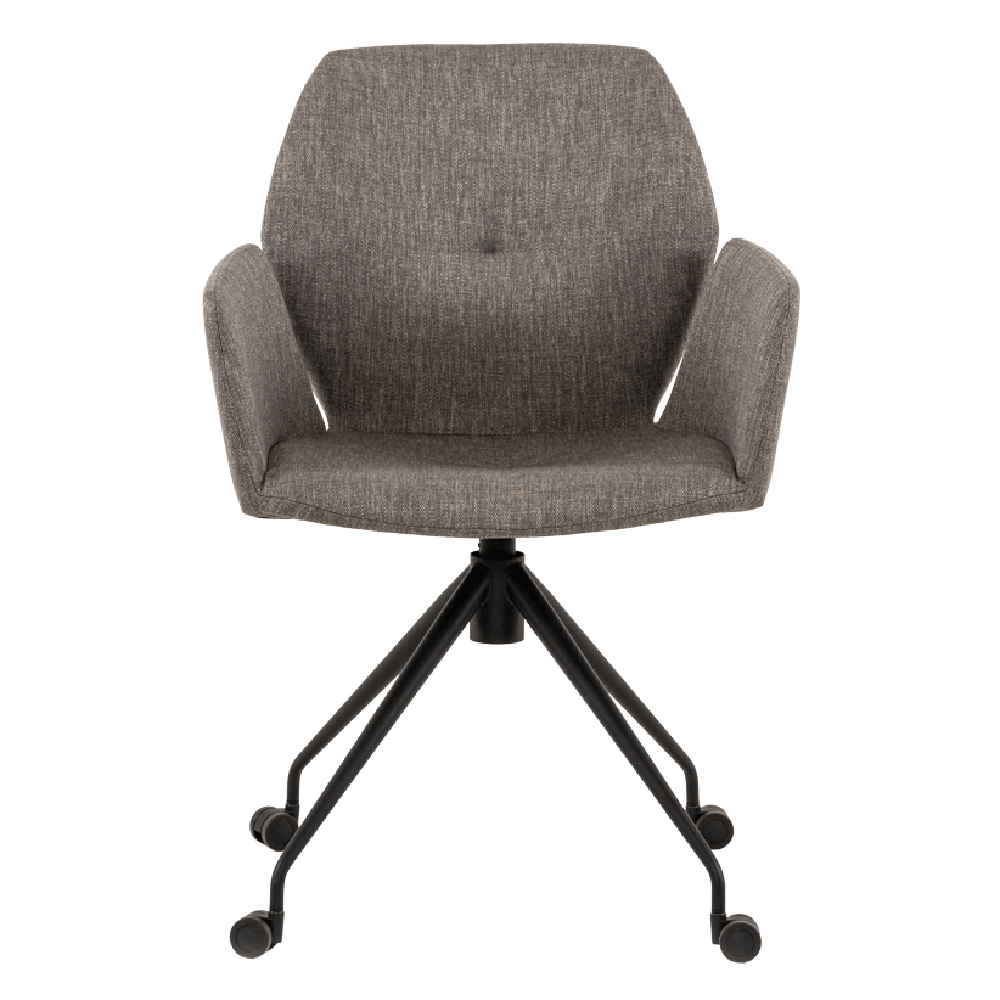 Mobitec :: Fotel biurowy Mood 95 obrotowy na kółkach szer. 60 cm szary z podłokietnikami