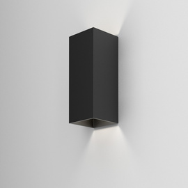 AQForm :: VIP square up&down LED wall lamp 230V exterior M927 60° Phase-Control black