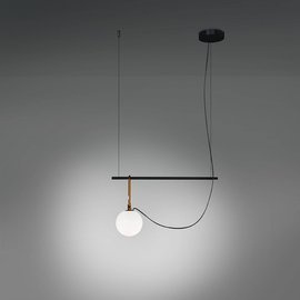 Artemide :: Hanging lamp Nh 1 shade black-gold W: 55 cm