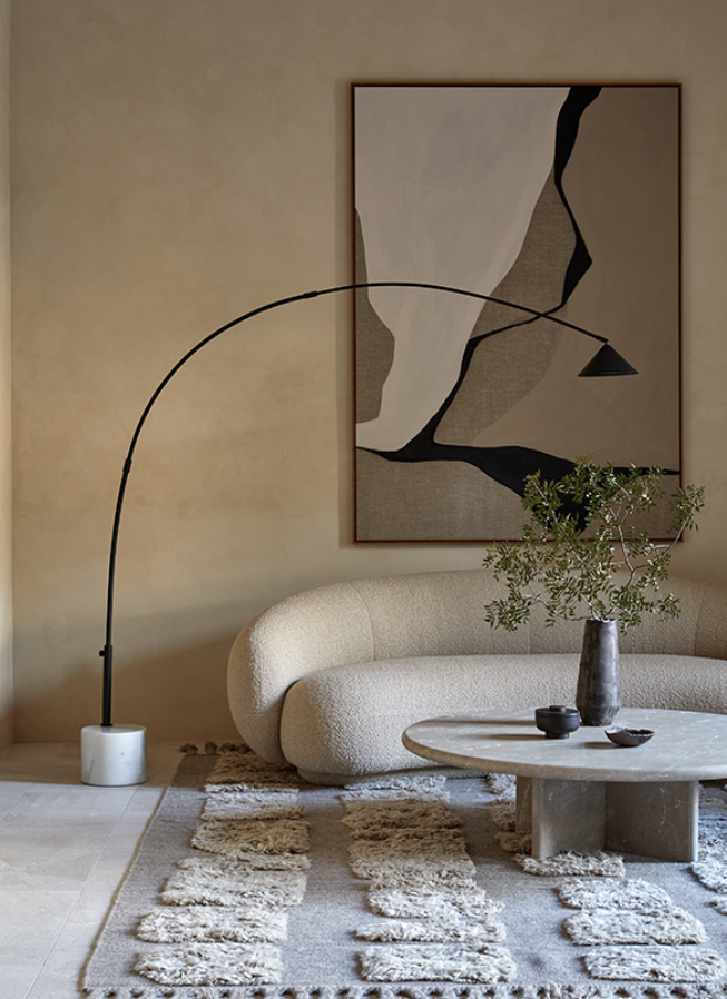 Aromas :: Floor lamp Hinoo black H: 200 cm