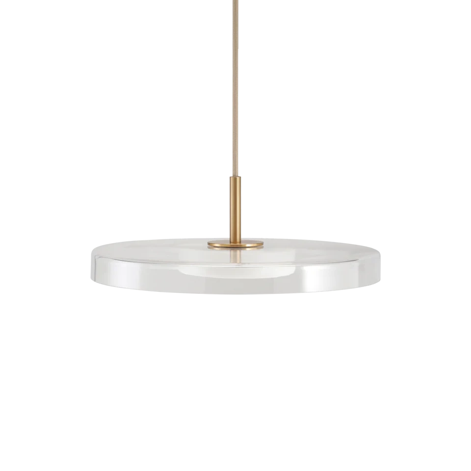 Umage :: Lampa wisząca Asteria Mini Glass transparentno-mosiężna śr. 28 cm