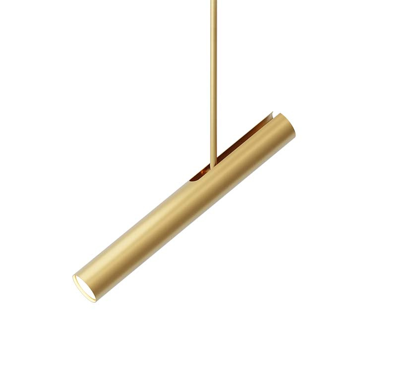 Robin :: Lampa wisząca reflektor Rhoda złota szer. 25 cm