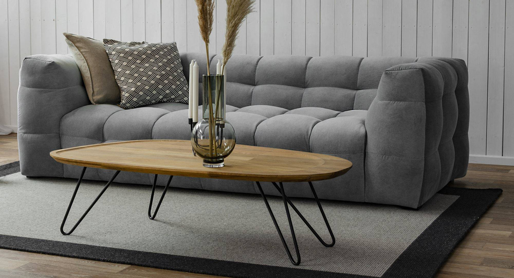 Nordic Line :: Sofa tapicerowana Michelle (dawniej Michelin) 3-osobowa szara 236x68x105 cm