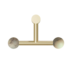 Robin :: Lampa ścienna / kinkiet Rigoberta Direct Trio alabaster złota szer. 49 cm