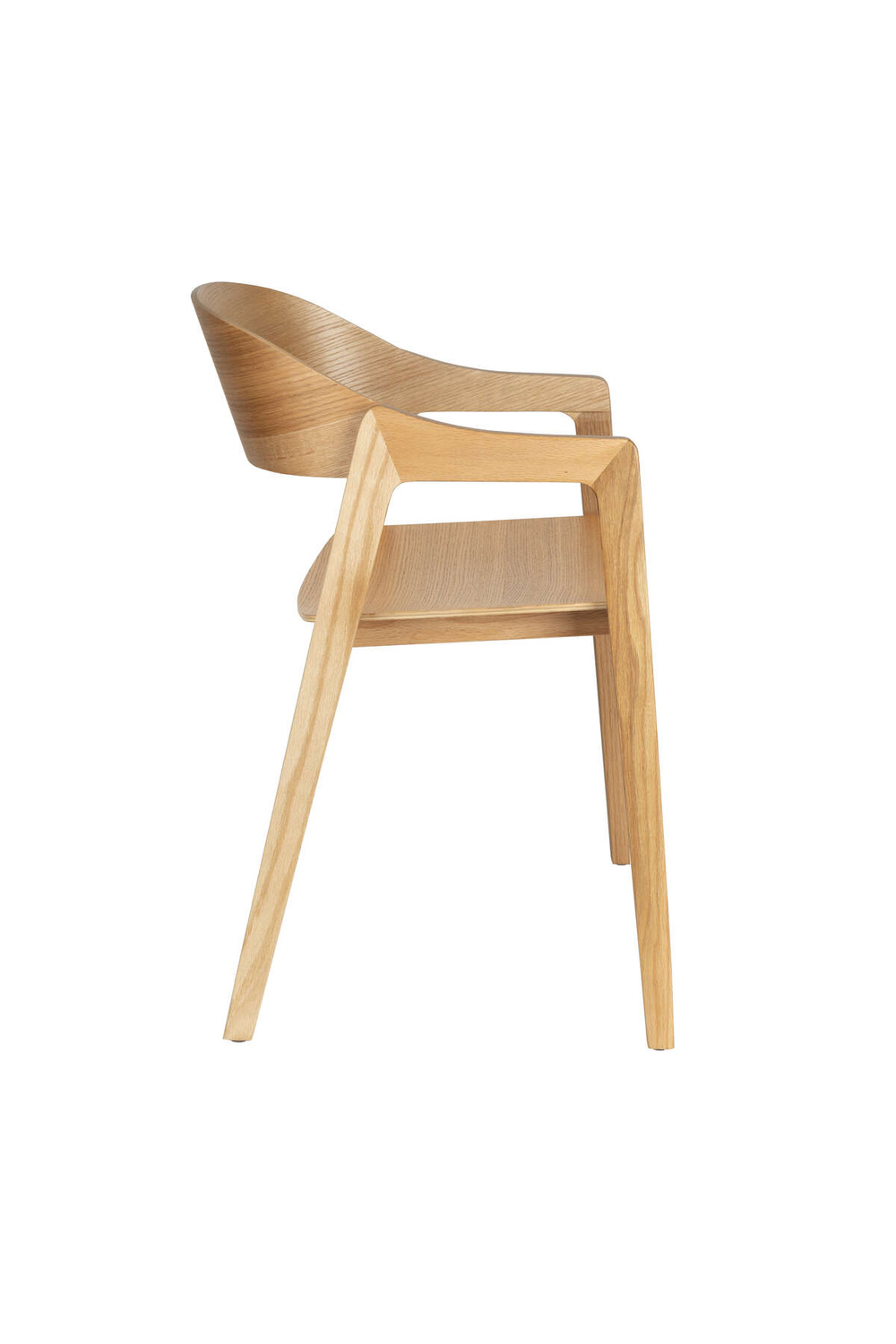 Dutchbone :: Westlake chair, 52 cm wide, wooden, with armrests