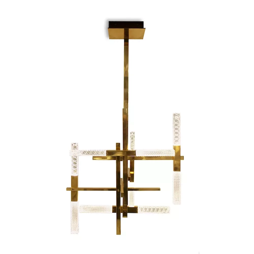Contardi :: Mikado So hanging lamp, width 70 cm, gold