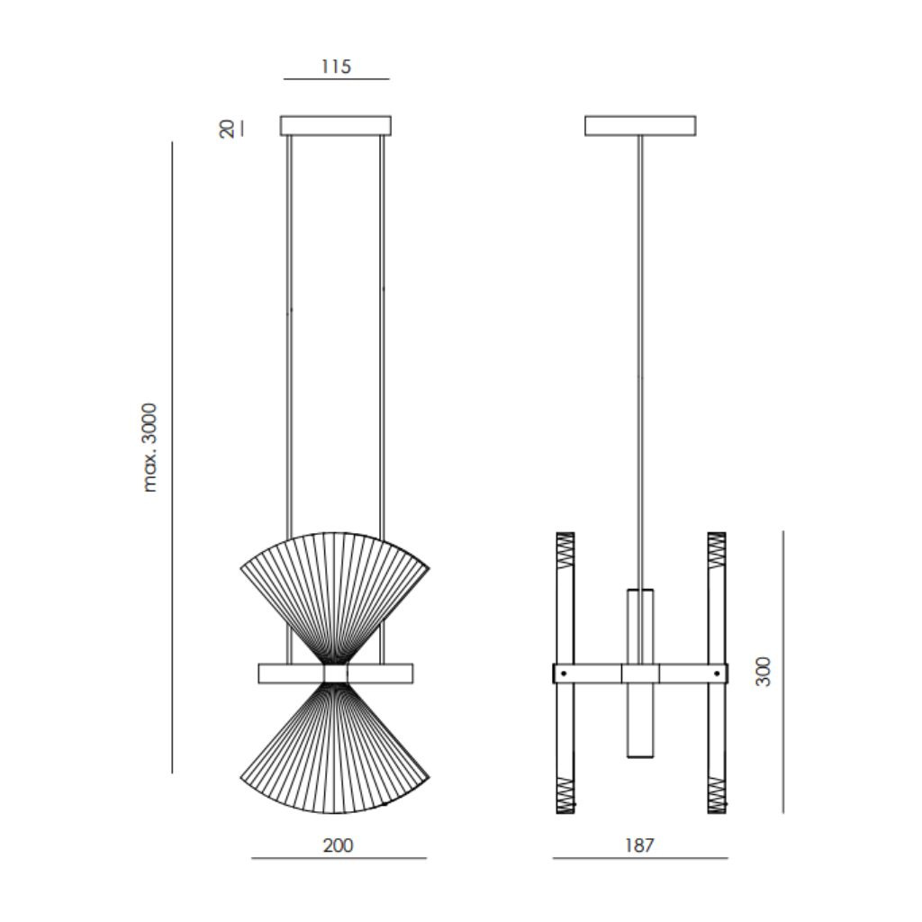Aromas :: Lampa ścienna / kinkiet Hita wys. 30 cm