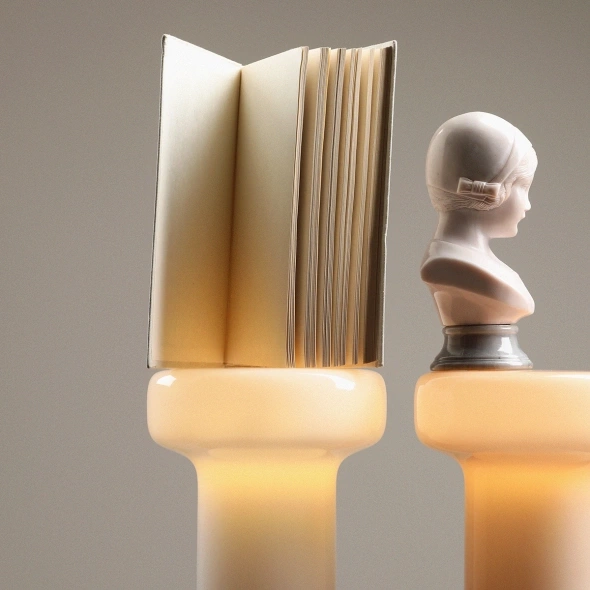 Artera :: Bonbon Toffee Tischleuchte Größe M Höhe 30 cm beige