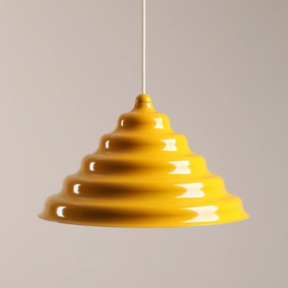 Artera :: Yellow Wave hanging lamp, size XL, diameter 36 cm