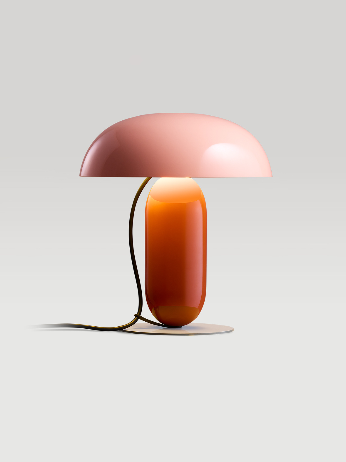 Marset :: Lampa stołowa Gambosa M wys. 30 cm różowo-pomarańczwy
