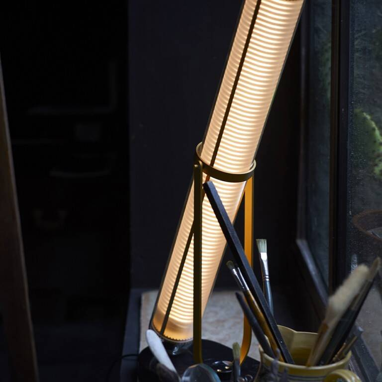 DCW:: La lampe Frechin Tischleuchte, gold, Höhe 65 cm