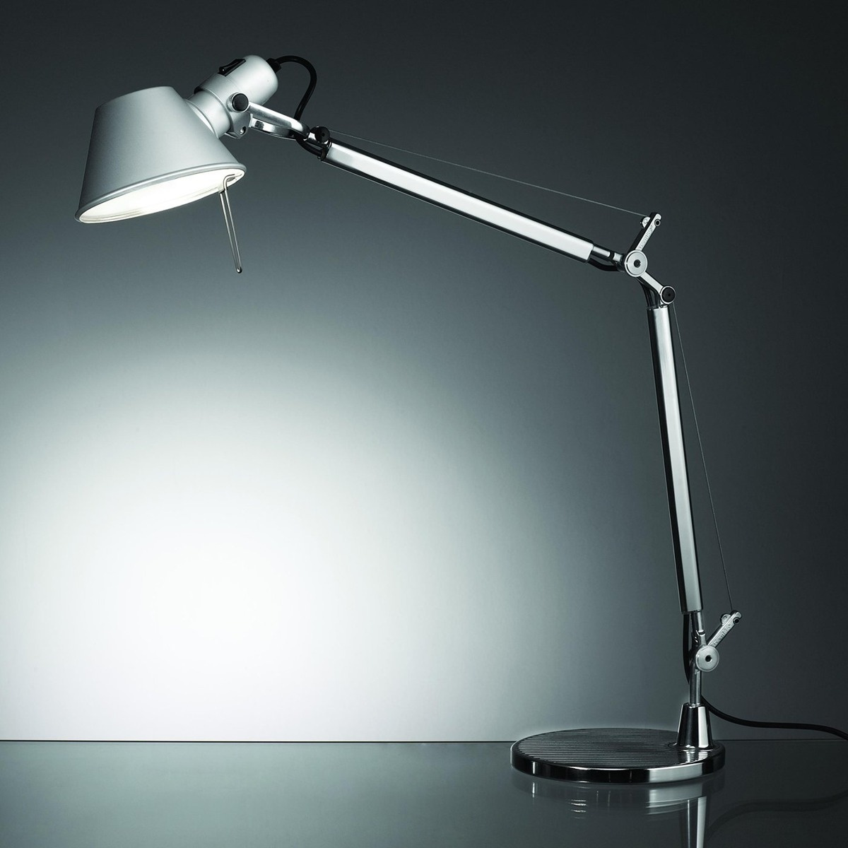 Artemide :: Desk lamp Tolomeo mini silver h 54 cm