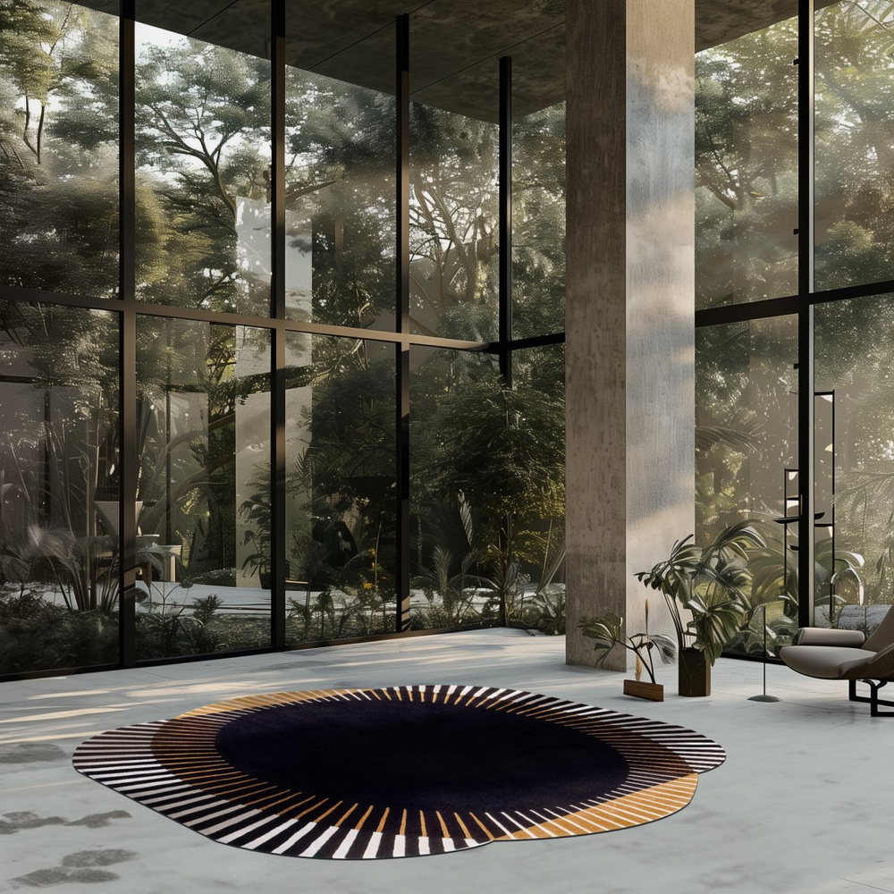 Carpet Decor :: Opal Brown rug 200x240 cm with wool, handmade