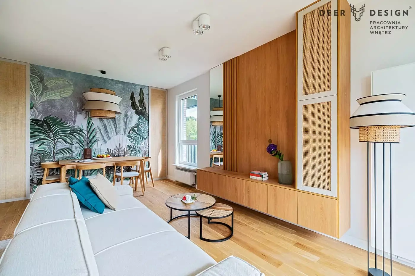 Marktset :: Singapur Stehleuchte, Muster 2, grau-beige, Höhe 158 cm