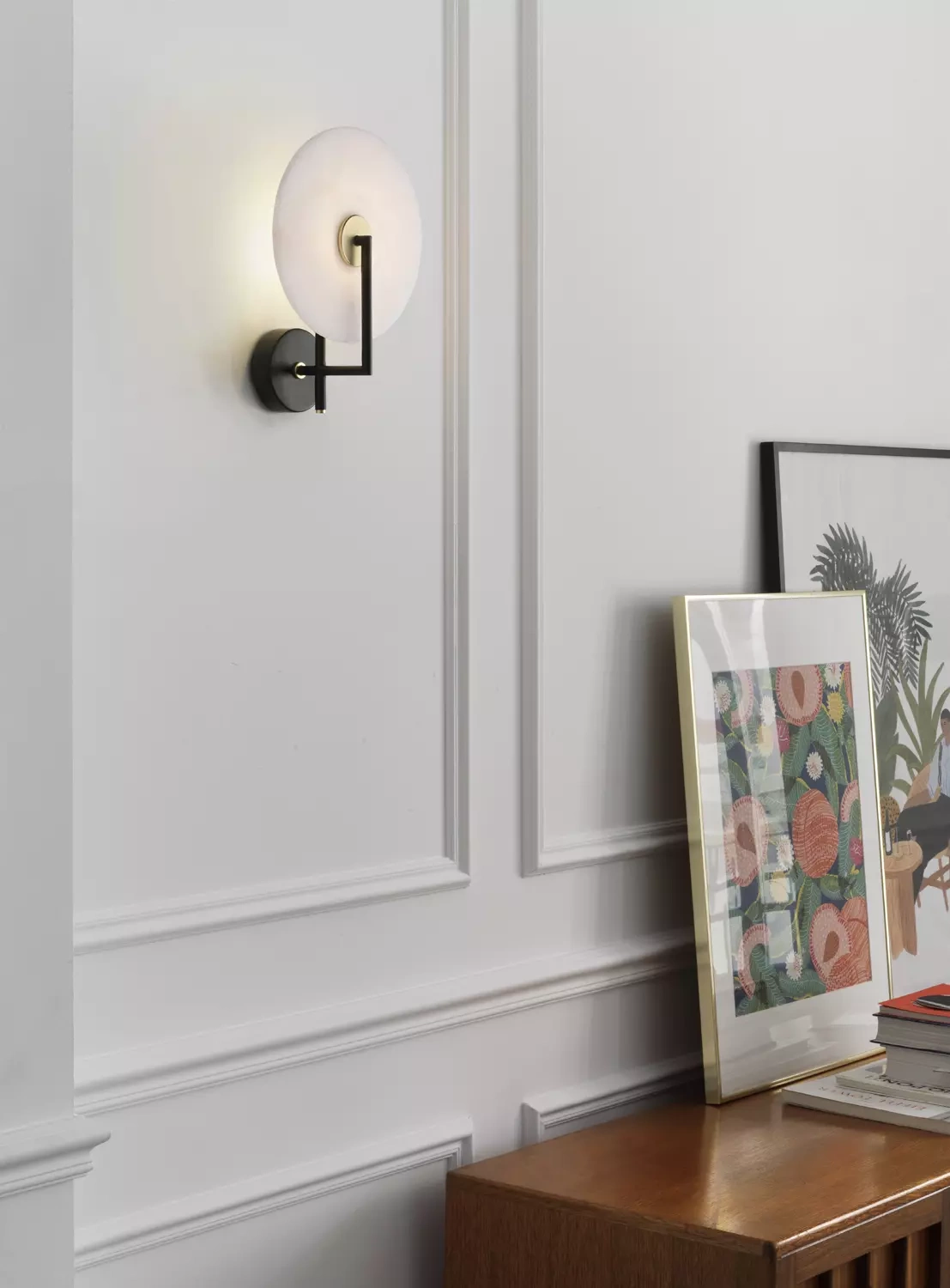 Aromas :: Wandlampe aus Metall Erto Durchmesser 25 cm schwarz