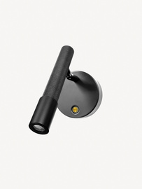 Aromas :: Lampa ścienna / kinkiet Ycro wys. 18.5 cm czarny