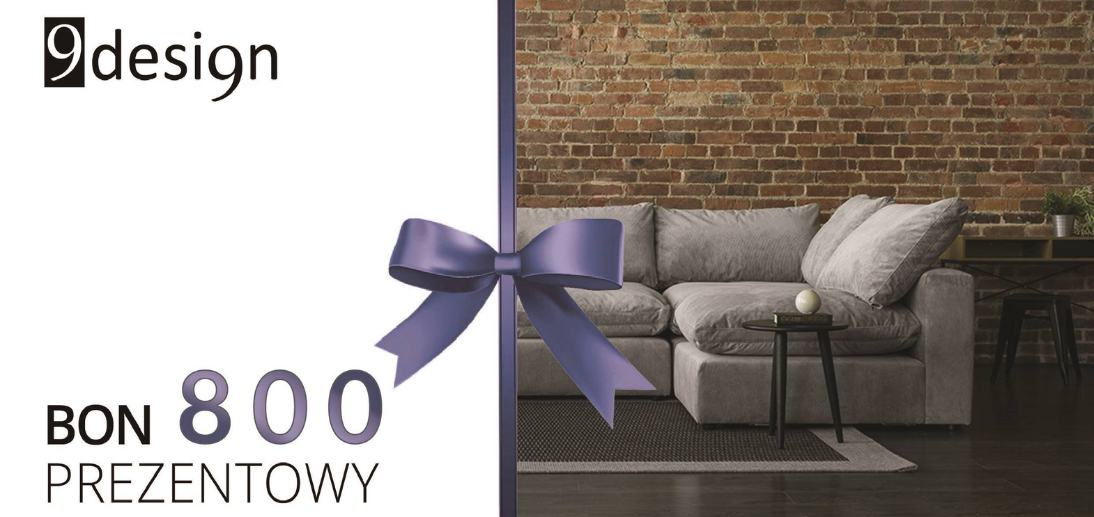 Gift card 9design: 800 zł