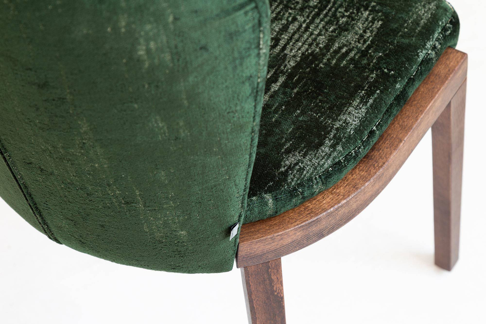 FAMEG :: Wood chair Lava darkgreen