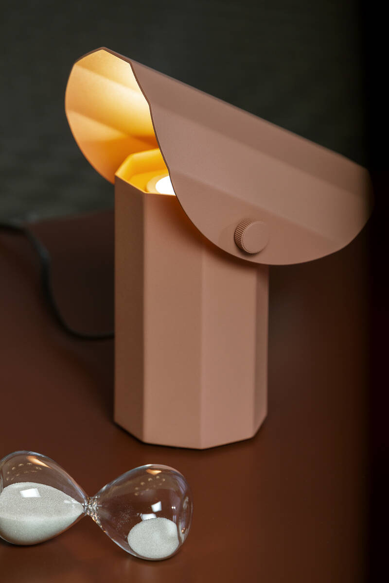 Kaspa :: Lampa stołowa Apolin wys. 18 cm różowa