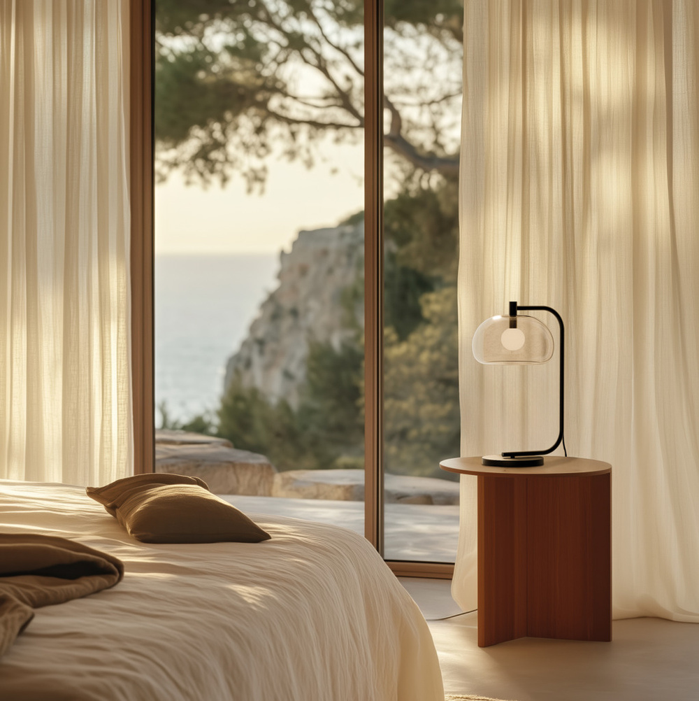 Aromas :: Lampa stołowa Cloud czarns wys. 45 cm