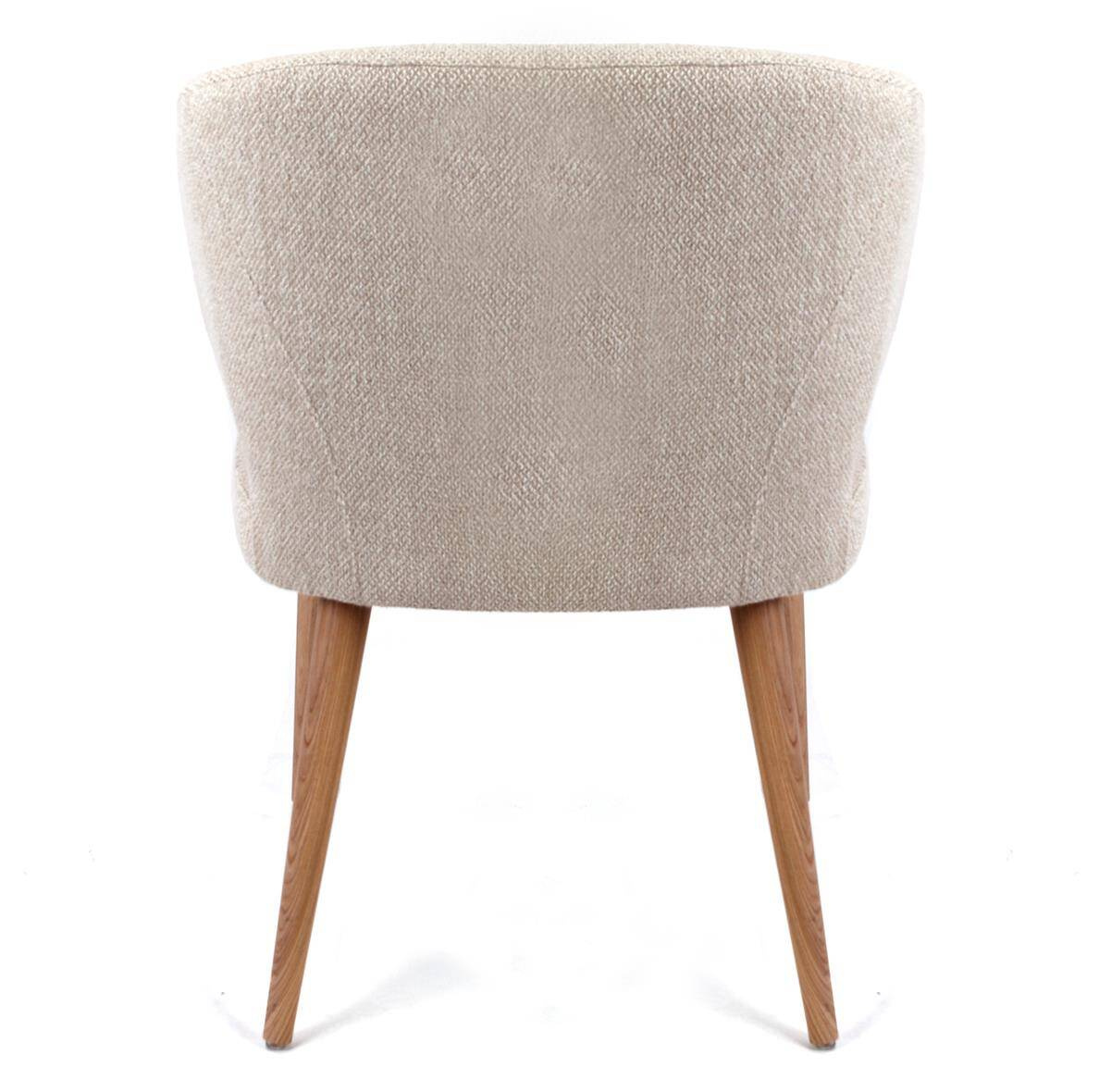 Claudie :: Aurora Polsterstuhl, Holzbeine, Farbe nach Wahl, Breite 61 cm