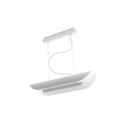 Kaspa :: Apolin linear pendant lamp, width 65 cm, white