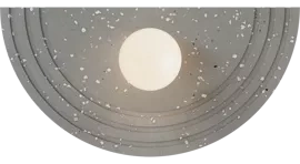 Robin :: Regina Terrazzo Wandleuchte / Wandleuchte, grau, Breite 48 cm