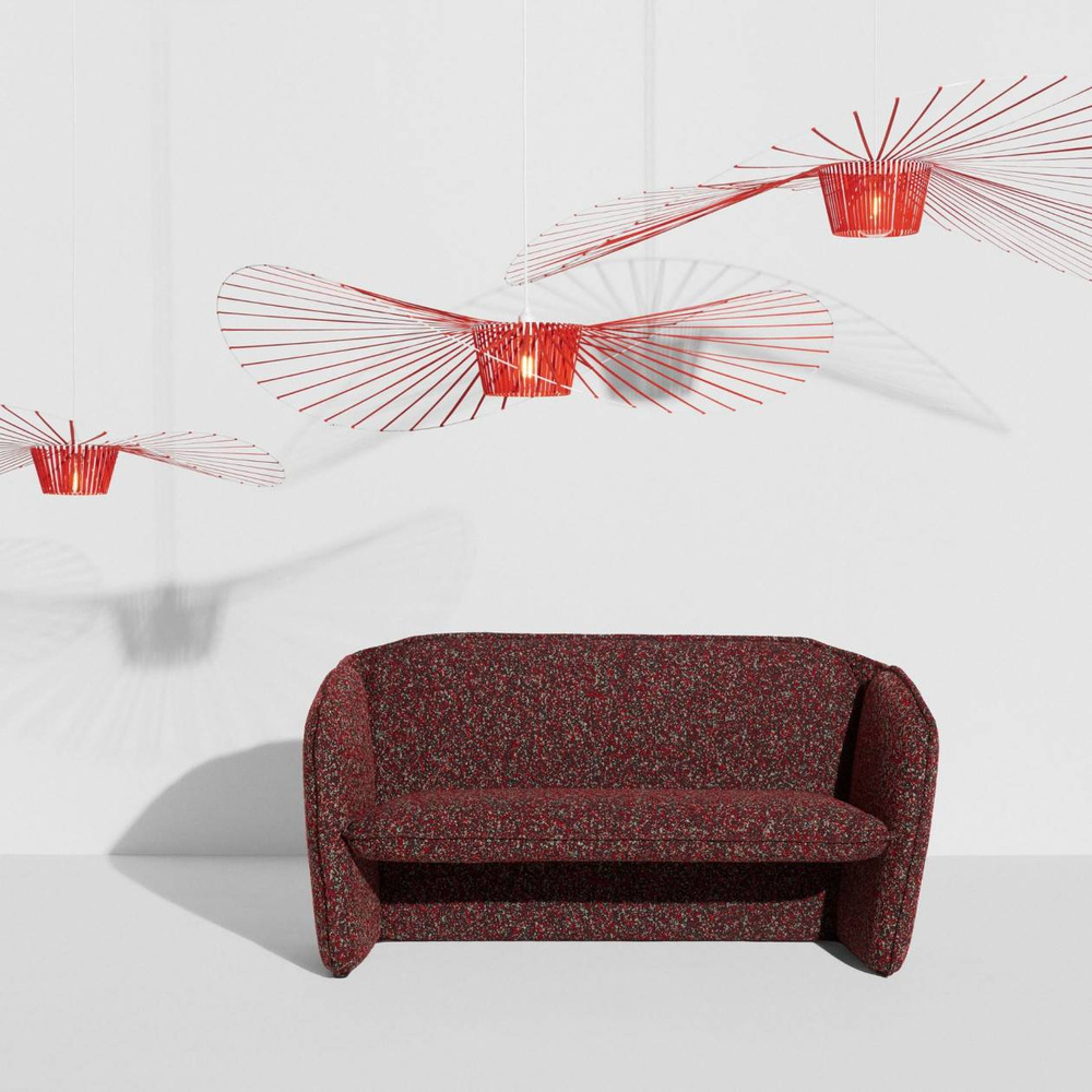 Petite Friture :: Lampa wisząca Vertigo Medium czerwona śr. 140 cm