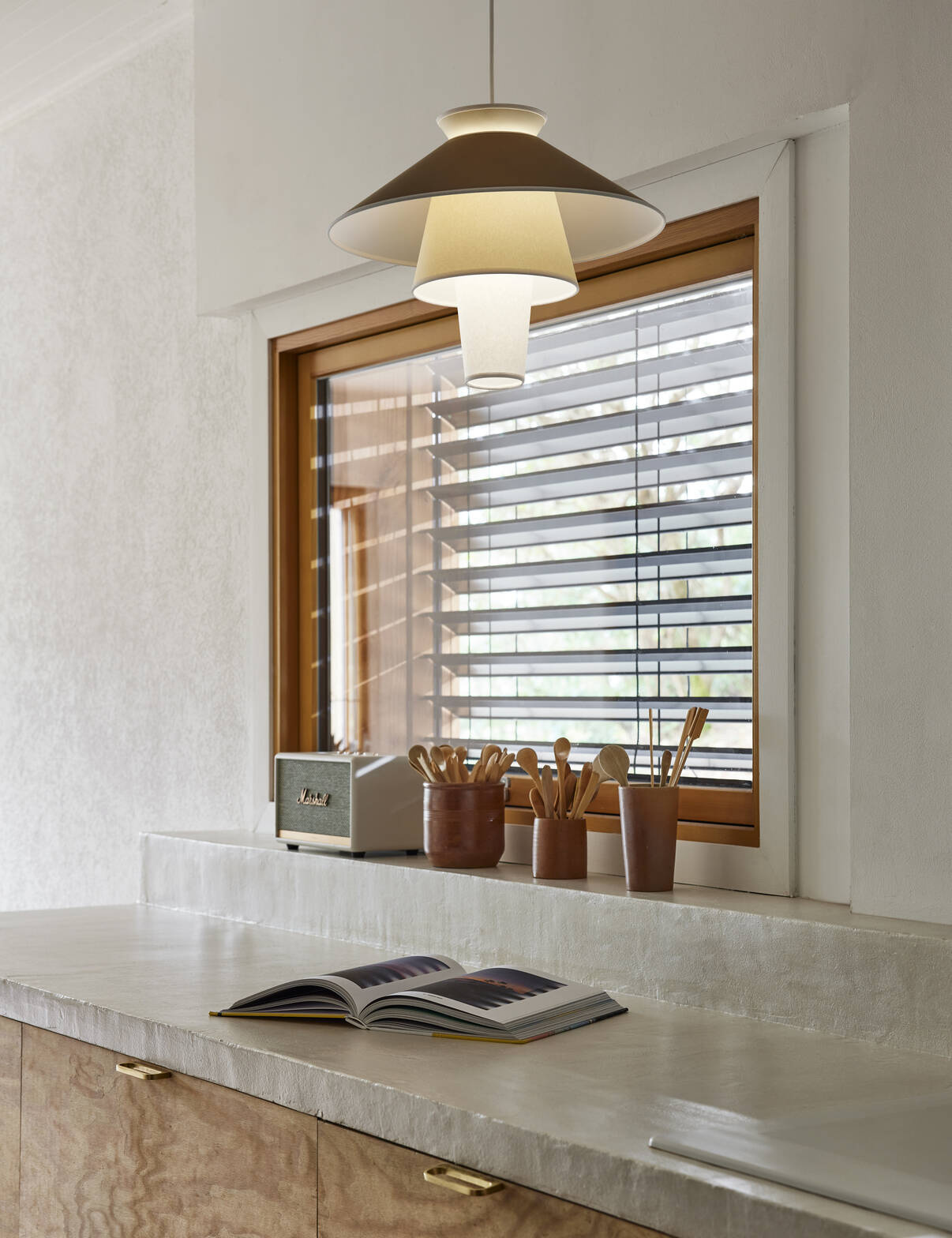 Marktset :: Hängelampe Ruche, Durchmesser 40 cm, braun, Größe S