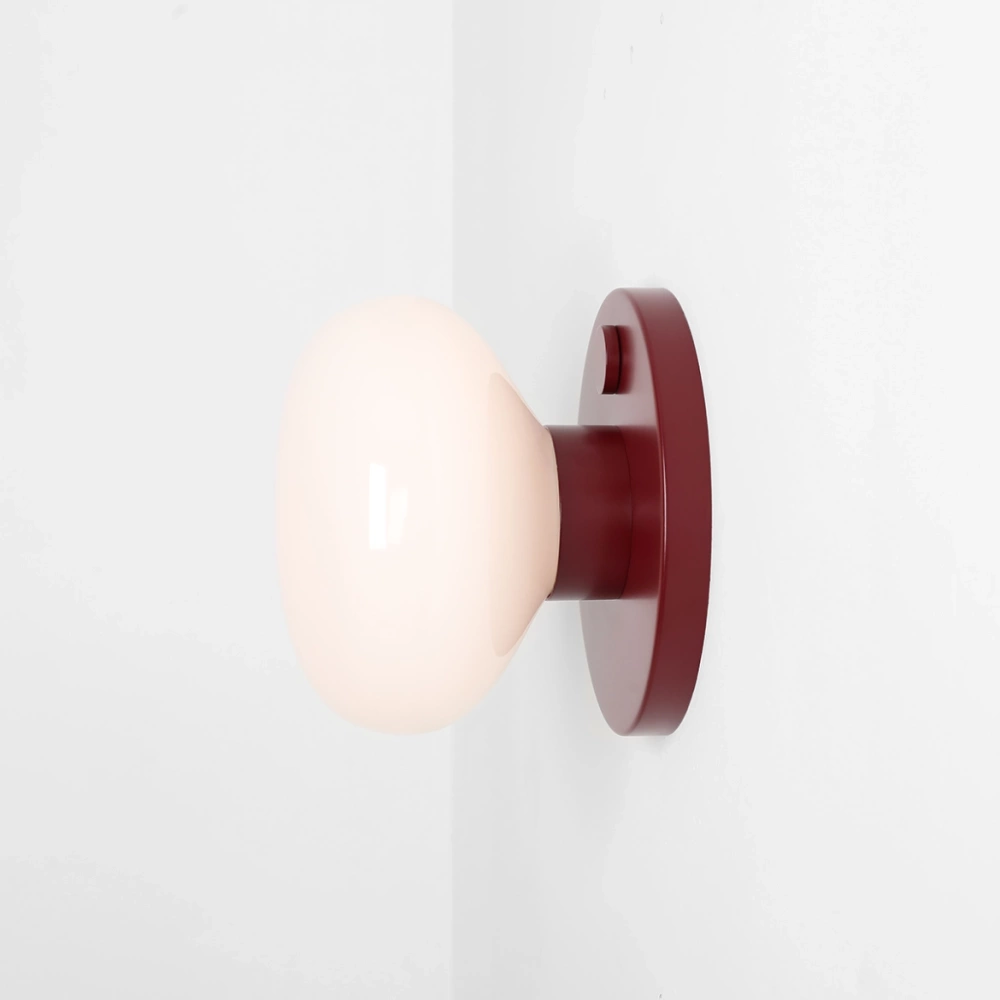 Artera :: Lampa ścienna / kinkiet Flo Ruby S szer. 19 cm bordowy