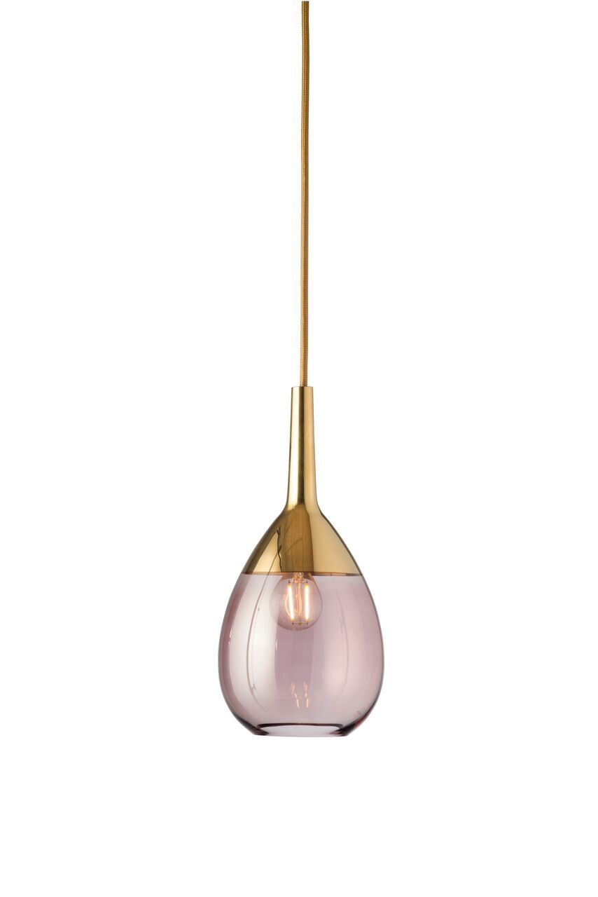 Ebb & Flow :: Hängelampe Kupfer Lute obsydian 14 cm