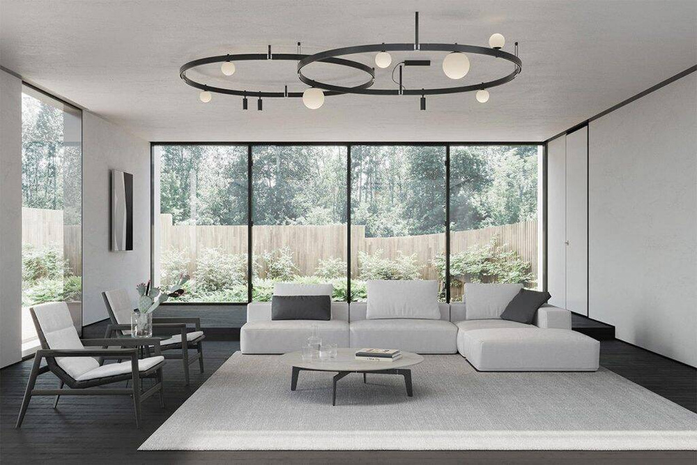 Karman :: Stant hanging lamp, width 103 cm, black