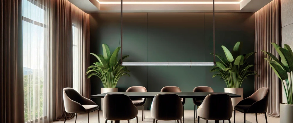 Robin :: Roseline Hängeleuchte, Breite 132 cm, goldbraun