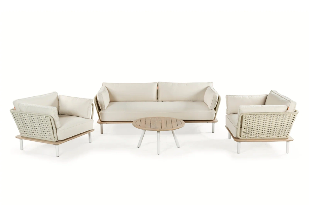 Kunesti :: Grab a moment 3-Sitzer Gartensofa, beige, Breite 220 cm