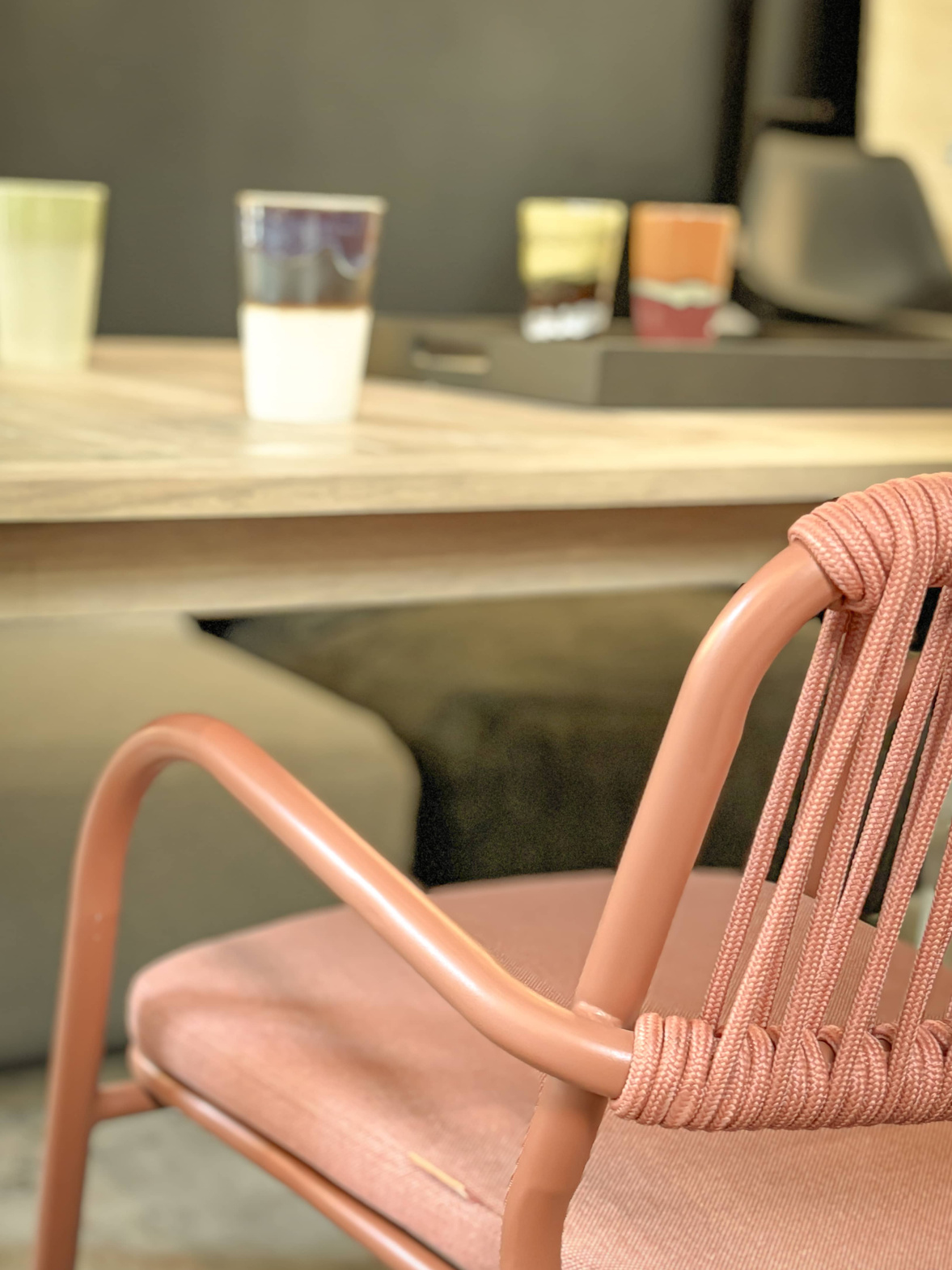 Kunesti :: Have some joy orange garden chair, width 55 cm